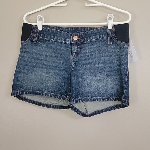 Isabel Midi Short Short Midi Jean Shorts Size 2 NWT - Picture 1 of 6